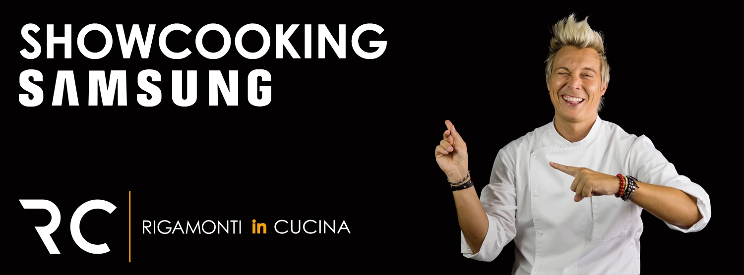 Showcooking Samsung con lo chef Andrea Mainardi