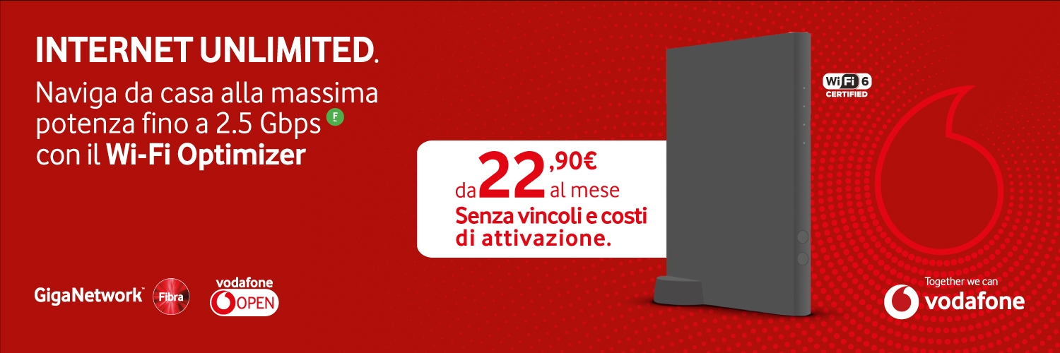 VODAFONE FIBRA INTERNET UNLIMITED